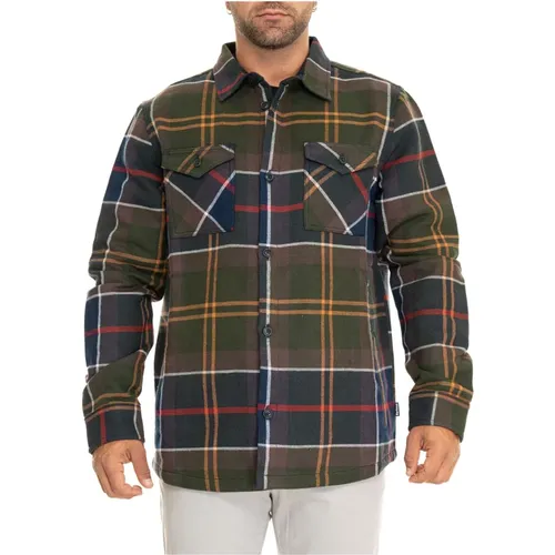 Casual Tartan Hemd mit Großen Taschen , Herren, Größe: 2XL - Barbour - Modalova