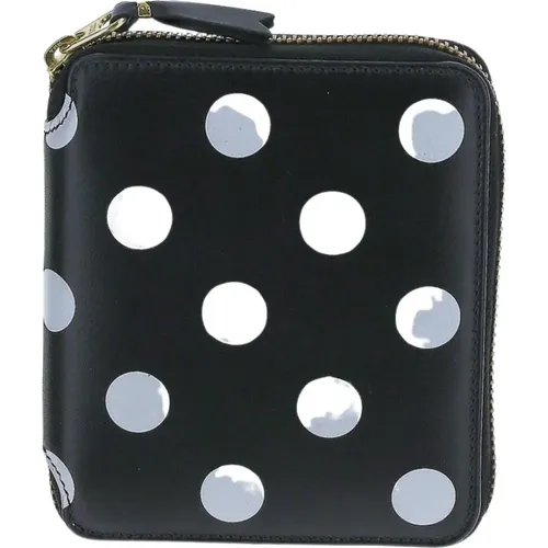 Polka Dot Reißverschluss Brieftasche , unisex, Größe: ONE Size - Comme des Garçons - Modalova