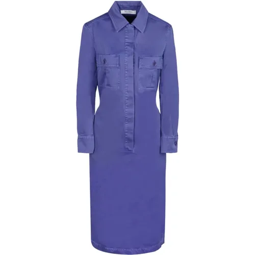 Lavender Shirt Dress , female, Sizes: XS - Max Mara - Modalova