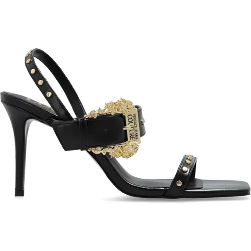 Heeled Sandals , female, Sizes: 3 UK, 7 UK - Versace Jeans Couture - Modalova