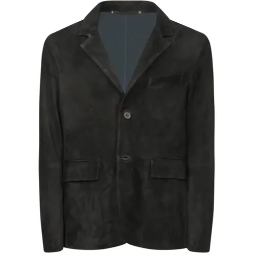 Leather Blazer Elegant Style , male, Sizes: S, L, XL - PS By Paul Smith - Modalova