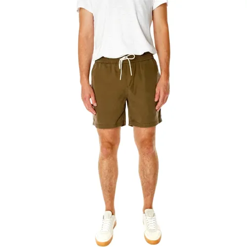 Tencel Shorts mit Elastischem Bund , Herren, Größe: XL - Portuguese Flannel - Modalova