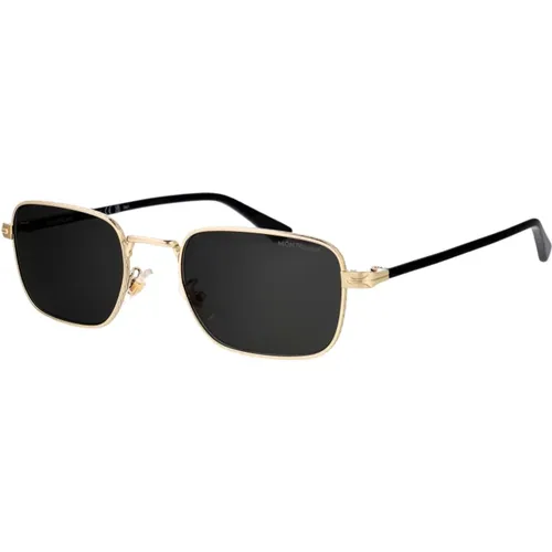 Stylish Sunglasses with Model Mb0339S , male, Sizes: 53 MM - Montblanc - Modalova