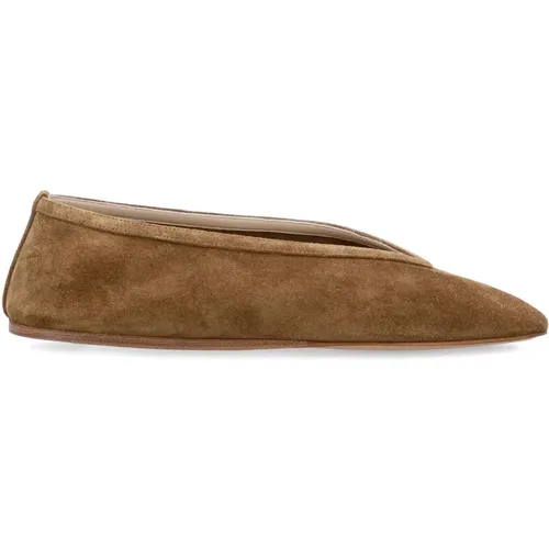 Taupe Suede Slipper with Leather Insole , female, Sizes: 5 UK, 4 UK, 6 UK, 7 UK - Le Monde Beryl - Modalova