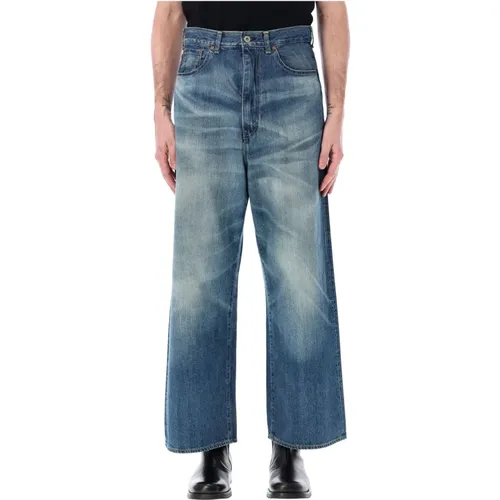 Men's Clothing Jeans Indigo Ss24 , male, Sizes: M - Junya Watanabe - Modalova