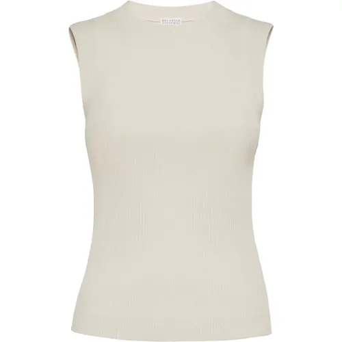 Cotton top , female, Sizes: M, XL - BRUNELLO CUCINELLI - Modalova