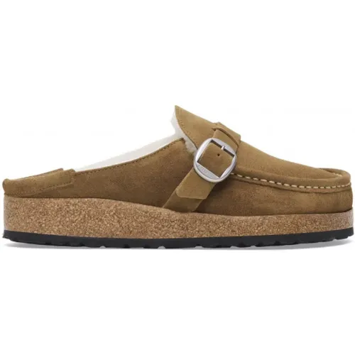 Mokassin mit Lammfell und Großer Schnalle - Birkenstock - Modalova