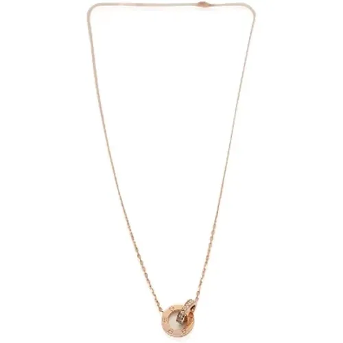 Pre-owned Rose Gold necklaces , female, Sizes: ONE SIZE - Cartier Vintage - Modalova