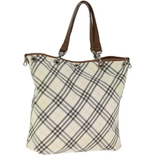 Pre-owned Canvas schultertasche , Damen, Größe: ONE Size - Burberry Vintage - Modalova