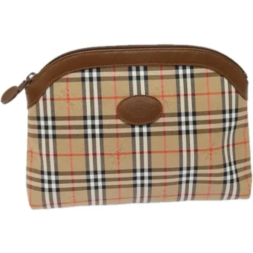 Pre-owned Canvas clutches , female, Sizes: ONE SIZE - Burberry Vintage - Modalova