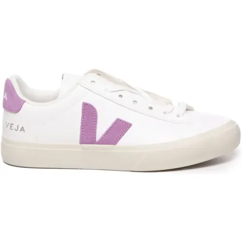 Weiße Sneakers Campo Stil , Damen, Größe: 37 EU - Veja - Modalova