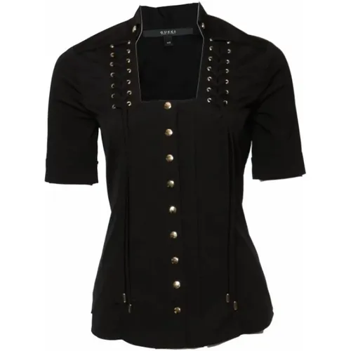 Pre-owned top with push buttons , female, Sizes: XS - Gucci Vintage - Modalova