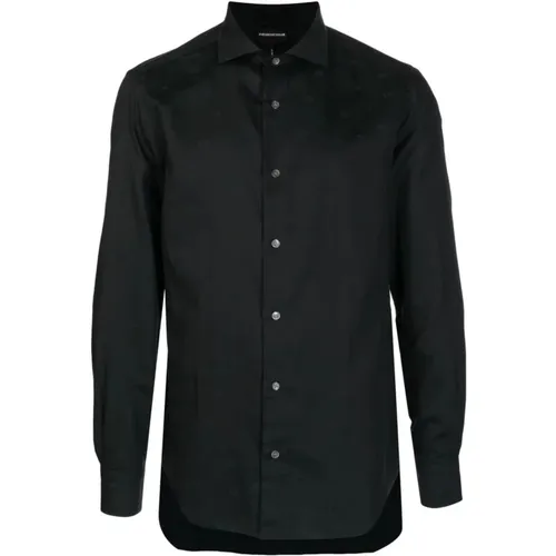 Regular FIT Shirt with All Over Eagle Logo , male, Sizes: M, L - Emporio Armani - Modalova