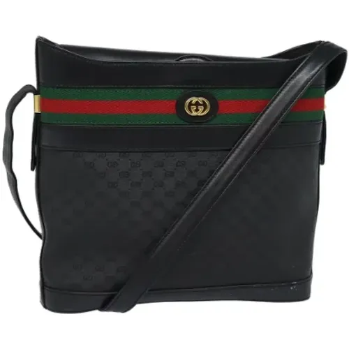 Pre-owned Leder schultertasche - Gucci Vintage - Modalova