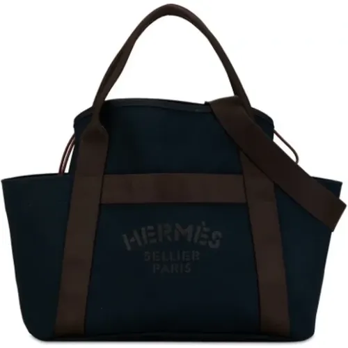 Pre-owned Canvas shoulder-bags , female, Sizes: ONE SIZE - Hermès Vintage - Modalova