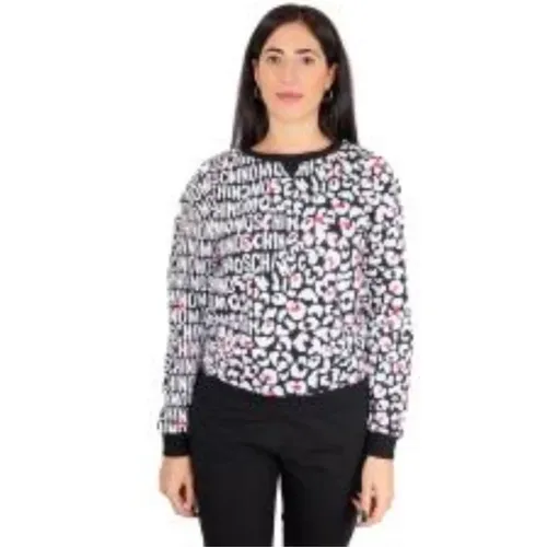 Cozy and Stylish Round Neck Sweater , female, Sizes: L - Moschino - Modalova