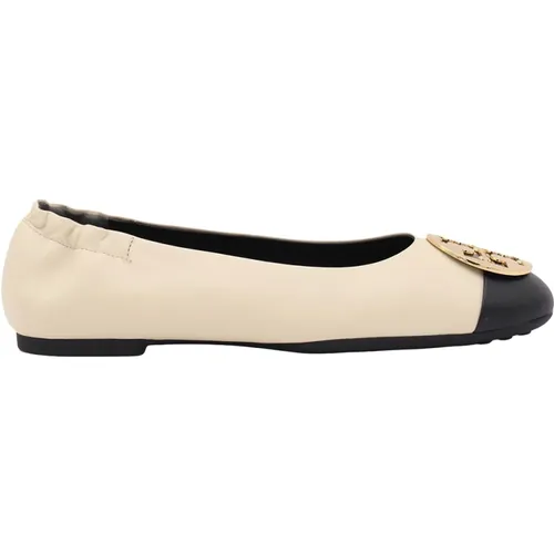 Leder Ballerina Flache Schuhe , Damen, Größe: 37 EU - TORY BURCH - Modalova