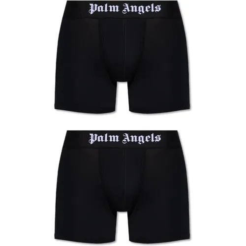 Zwei-Pack Boxershorts , Herren, Größe: M - Palm Angels - Modalova