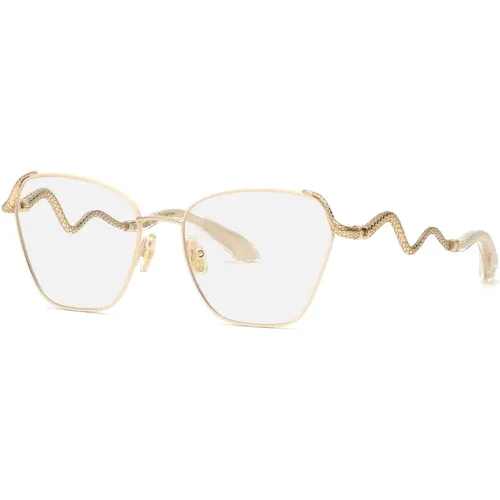 Stylish Eyeglasses Vrc021M 0492 , unisex, Sizes: 55 MM - Roberto Cavalli - Modalova