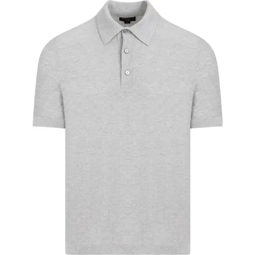 Grey Herringbone Polo Shirt , male, Sizes: XL, M - Dunhill - Modalova