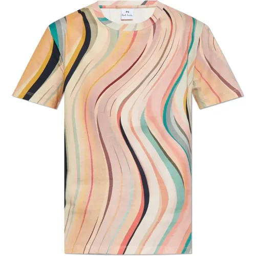 Baumwoll T-shirt , Damen, Größe: M - PS By Paul Smith - Modalova