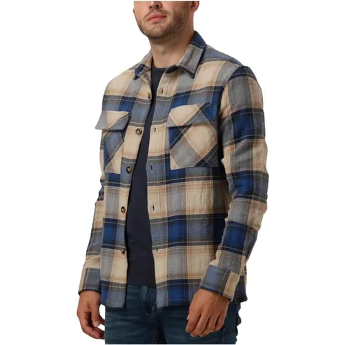 Corey Overshirt in Blau , Herren, Größe: 2XL - DSTREZZED - Modalova