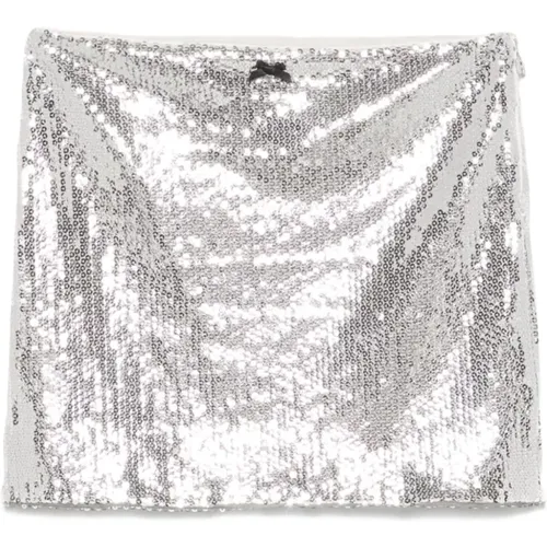 Sequin Embellished Silver Skirt , female, Sizes: M, S, XS - Rotate Birger Christensen - Modalova