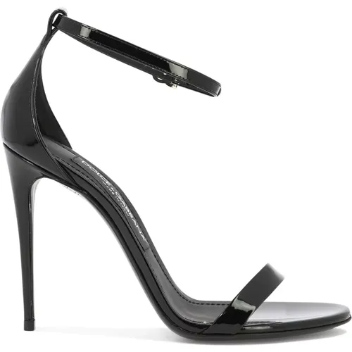 Keira Lackleder Sandalen - Dolce & Gabbana - Modalova