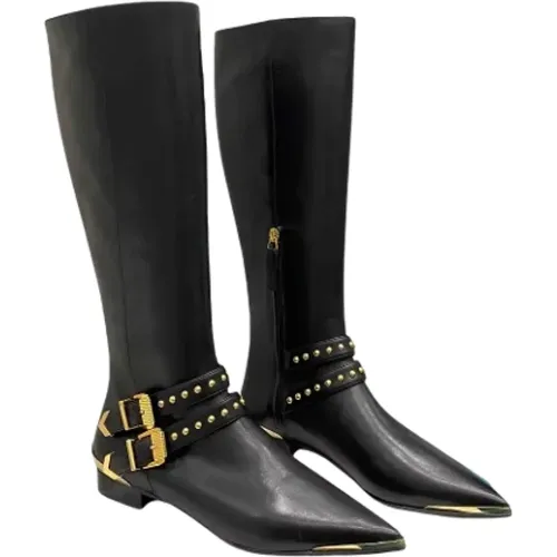 Pre-owned Leder boots - Versace Pre-owned - Modalova