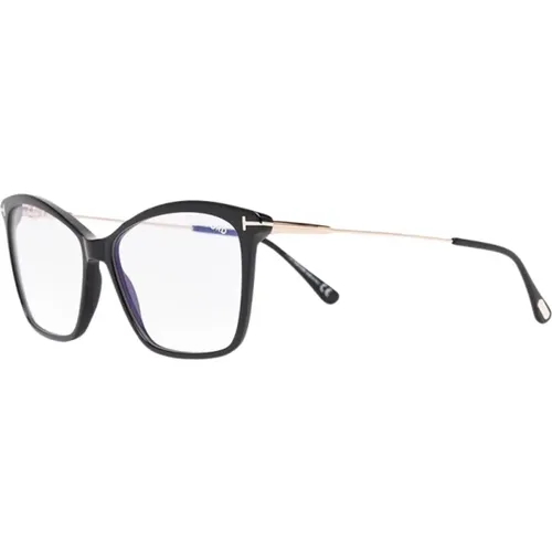 Schwarze Optische Brille, vielseitig und stilvoll , Damen, Größe: 56 MM - Tom Ford - Modalova