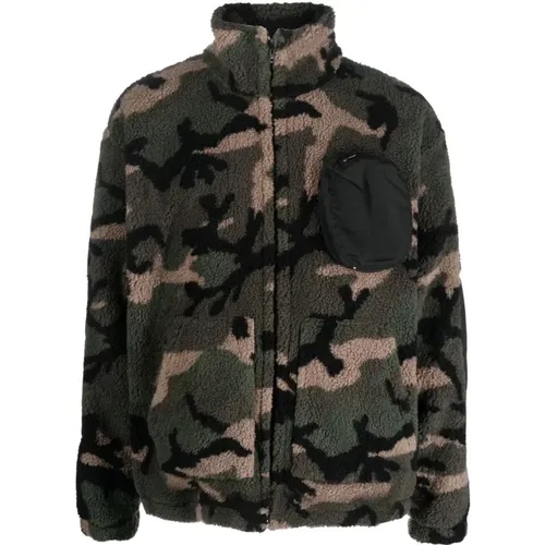 Camouflage Fleece Vest , male, Sizes: L - Valentino - Modalova