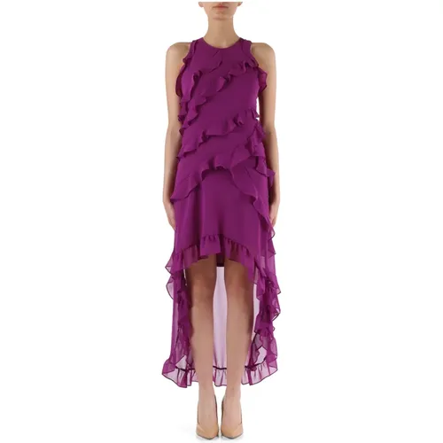 Asymmetric ruffle dress , female, Sizes: L - Emme DI Marella - Modalova