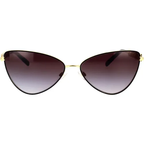 Goldrahmen Sonnenbrille mit Grauen Gläsern - Dolce & Gabbana - Modalova