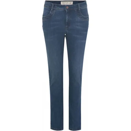 Magic Fit Bottom Up Jeans , female, Sizes: 3XL, 4XL, L, 2XL, XL, S - C.Ro - Modalova