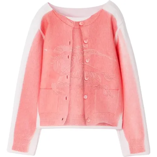 Rosa Pullover mit Equestrian Knight Print - Burberry - Modalova