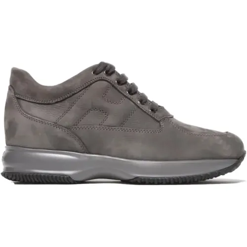 Mens Shoes Sneakers Grigio Noos , male, Sizes: 7 UK, 10 UK, 8 UK, 8 1/2 UK, 6 UK, 5 UK, 7 1/2 UK, 6 1/2 UK - Hogan - Modalova
