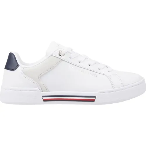 Weiße Ledersneakers Tommy Hilfiger - Tommy Hilfiger - Modalova