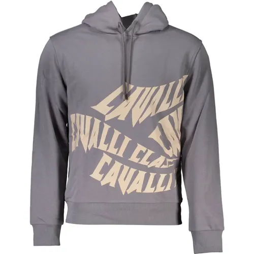 Hoodie mit Fettem Logo-Druck - Cavalli Class - Modalova