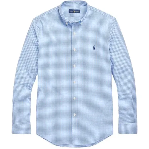 Custom Stretch Cotton Poplin Check Shirt , male, Sizes: 2XL - Polo Ralph Lauren - Modalova