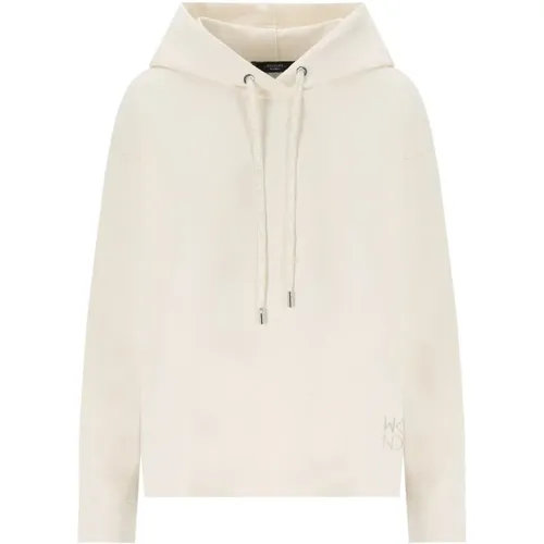 Ivory Mirko Hoodie mit Asymmetrischem Schnitt - Max Mara Weekend - Modalova