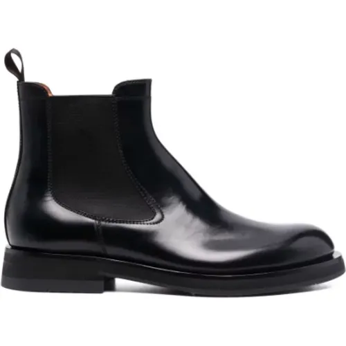 Double-Buckle Leather Boots , male, Sizes: 12 UK, 11 1/2 UK - Santoni - Modalova
