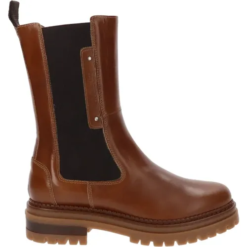 Leather Women`s Ankle Boots , female, Sizes: 3 UK - Nerogiardini - Modalova