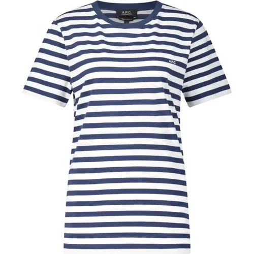 Gestreiftes T-Shirt , Damen, Größe: S - A.P.C. - Modalova