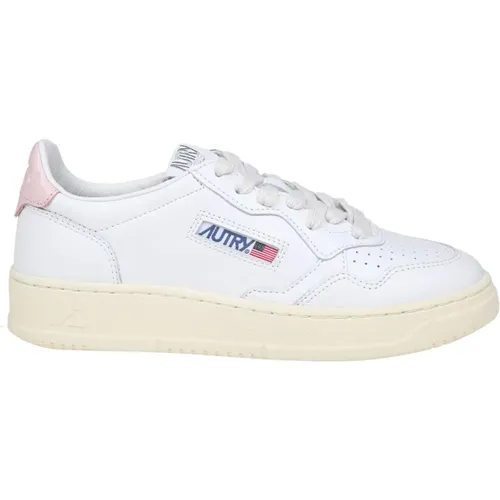 Weiße/Rosa Sneakers Aw24 , Damen, Größe: 36 EU - Autry - Modalova
