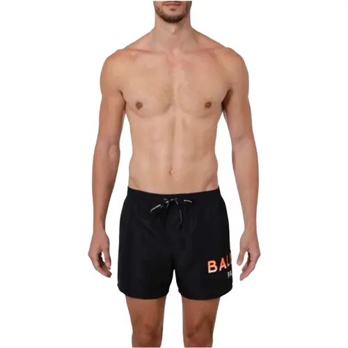 Schwarze Boxer Badehose Balmain - Balmain - Modalova