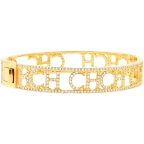 Initials Bracelet with Sparkling Stones , female, Sizes: ONE SIZE - Carolina Herrera - Modalova