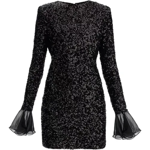 Pailletten Mesh Mini Kleid mit Cut-Out , Damen, Größe: S - ROTATE Birger Christensen - Modalova