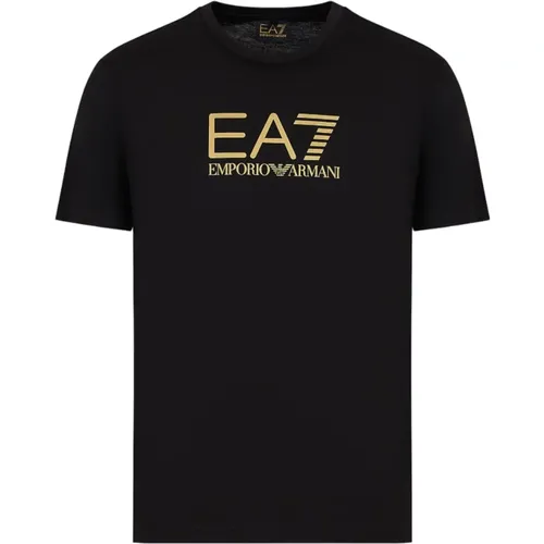 Minimalistisches T-Shirt mit kurzen Ärmeln - Emporio Armani EA7 - Modalova