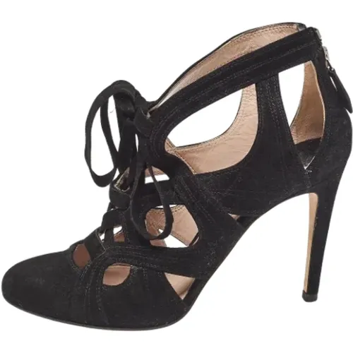 Pre-owned Suede heels , female, Sizes: 4 UK - Miu Miu Pre-owned - Modalova