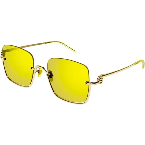 Gold/ Sonnenbrillen , Damen, Größe: 54 MM - Gucci - Modalova